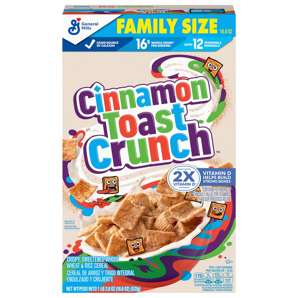 slide 1 of 108, Cinnamon Toast Crunch Cereal, 19.3 oz