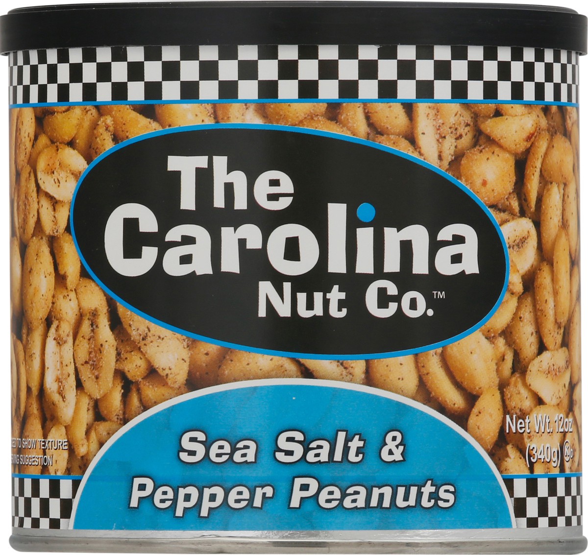 slide 1 of 2, The Carolina Nut Co. Sea Salt & Pepper Peanuts 12 oz Can, 12 oz