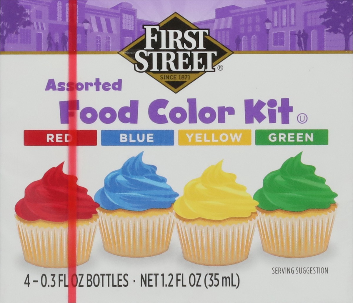 slide 3 of 13, First Street Assorted Food Color Kit, 1.2 oz