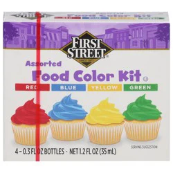 First Street Assorted Food Color Kit