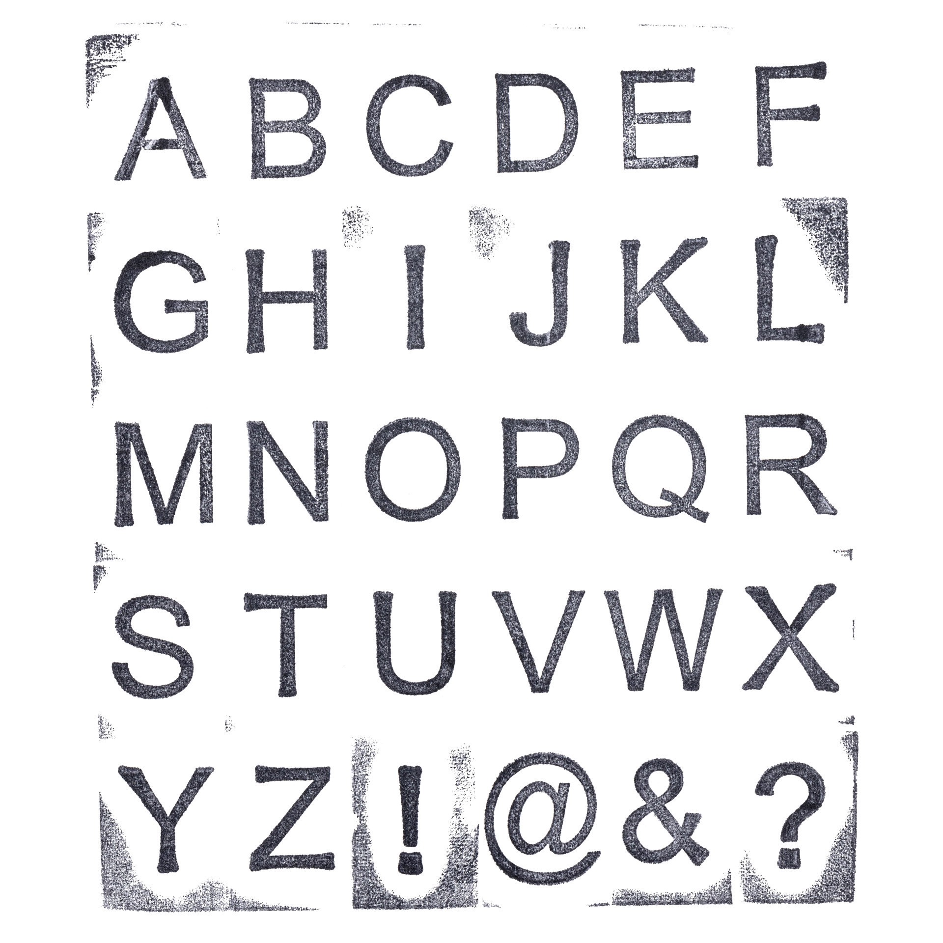 slide 2 of 4, Upper Case Alphabet Wood Stamp Kit By Recollections, includes 30 ct