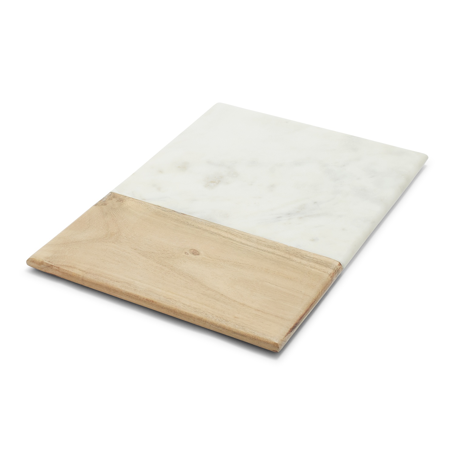 slide 1 of 1, Sur La Table Rectangular Marble and Acacia Wood Serving Board, 1 ct