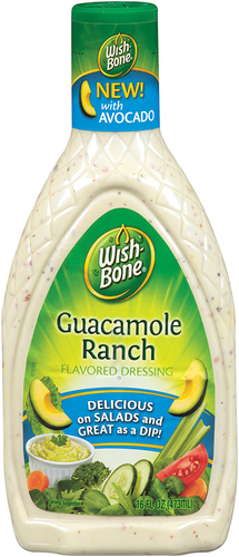 slide 1 of 1, Wish-Bone Guacamole Ranch Flavored Dressing, 16 fl oz