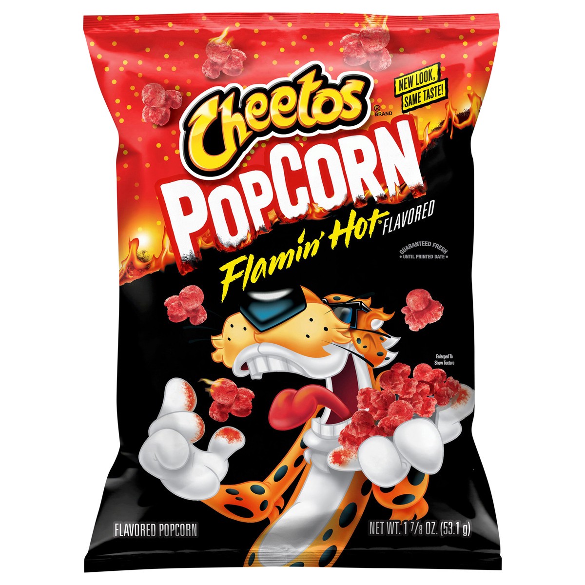 slide 4 of 8, Cheetos Popcorn Flavored Popcorn Flamin' Hot Flavored 1 7/8 Oz, 1.88 oz