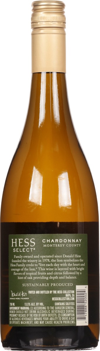 slide 6 of 9, Hess Collection Monterey County Chardonnay 750 ml, 750 ml