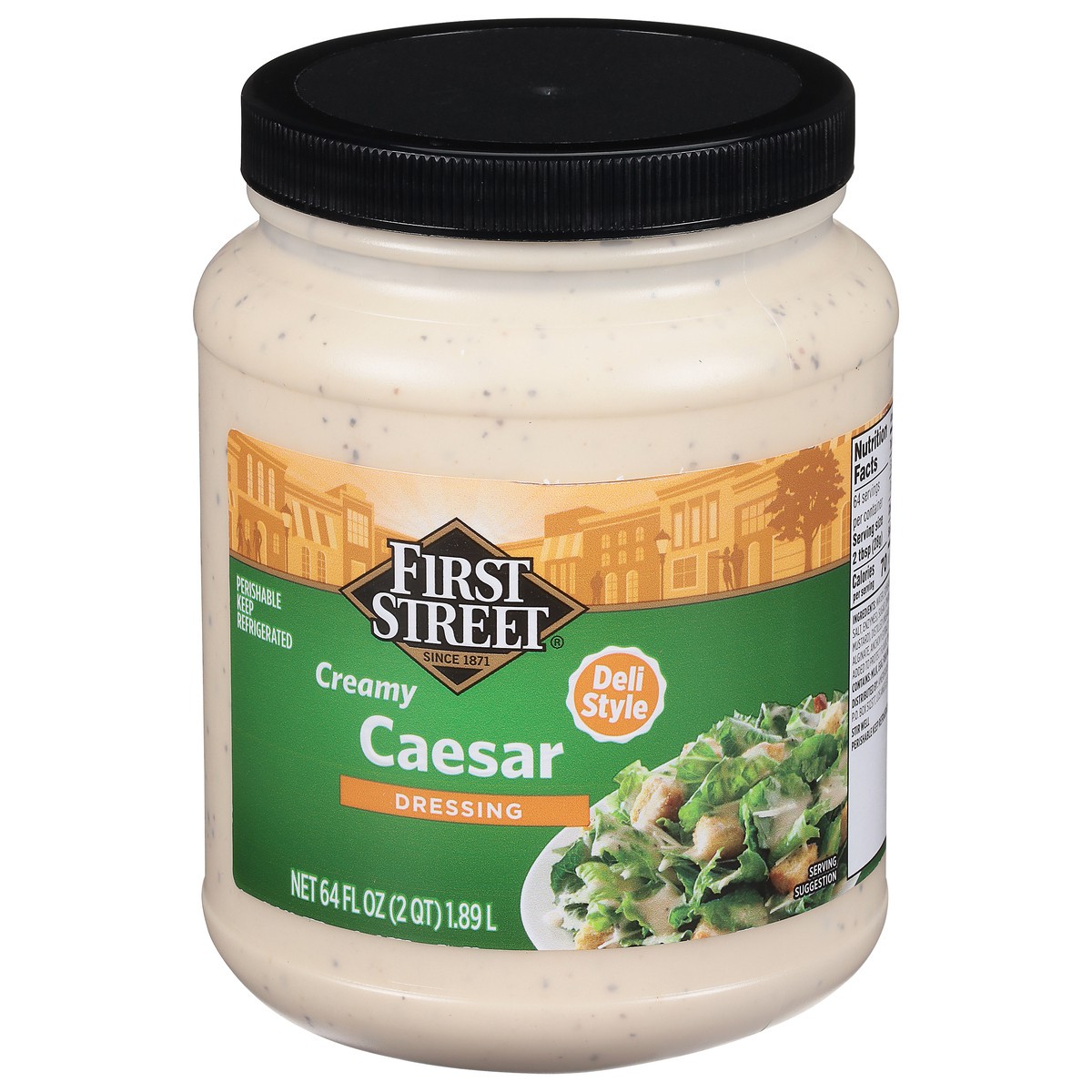 slide 8 of 13, First Street Caesar Dressing, 1/2 gal