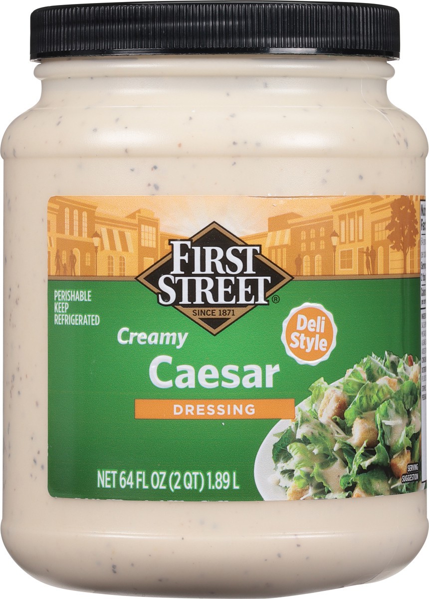 slide 11 of 13, First Street Caesar Dressing, 1/2 gal