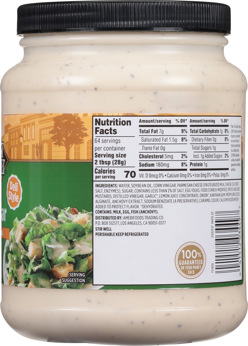 slide 5 of 13, First Street Caesar Dressing, 1/2 gal