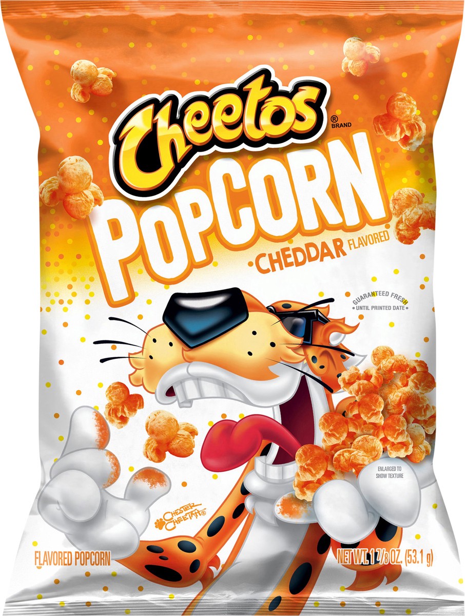 slide 7 of 8, Cheetos Popcorn Flavored Popcorn Cheddar Flavored 1 7/8 Oz, 1.875 oz