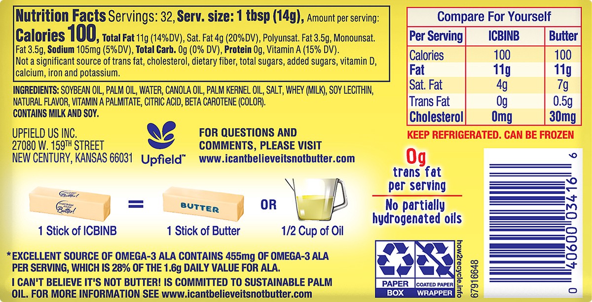 slide 2 of 3, I Can't Believe It's Not Butter! All-Purpose Sticks, 4 ct; 16 oz