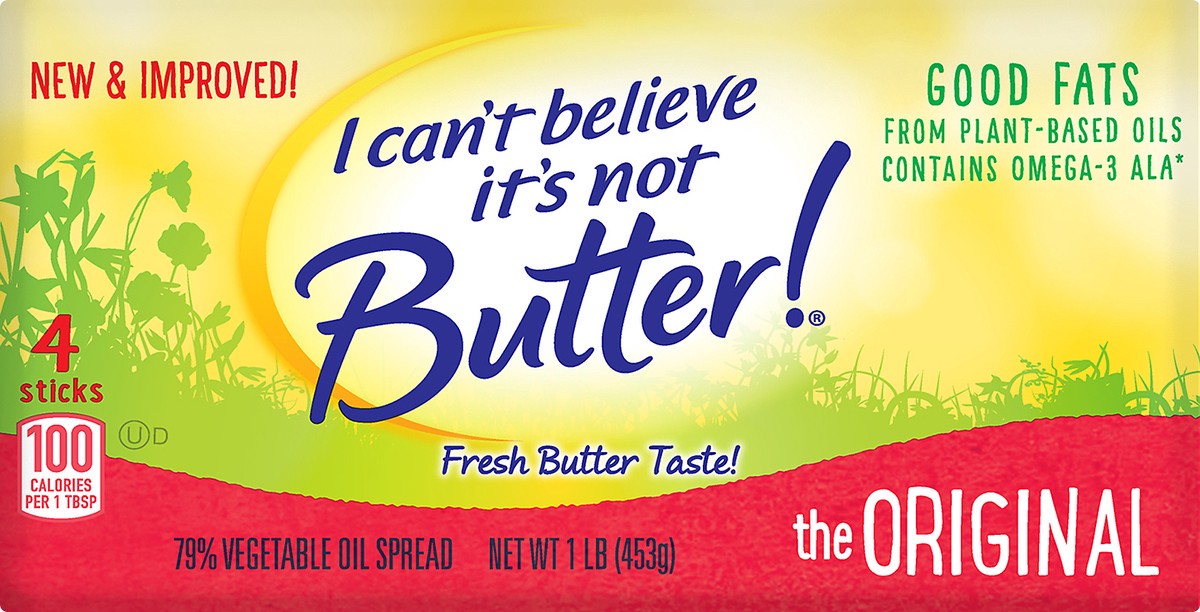 slide 3 of 3, I Can't Believe It's Not Butter! All-Purpose Sticks, 4 ct; 16 oz