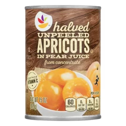 Giant Unpeeled Halved Apricots in Juice