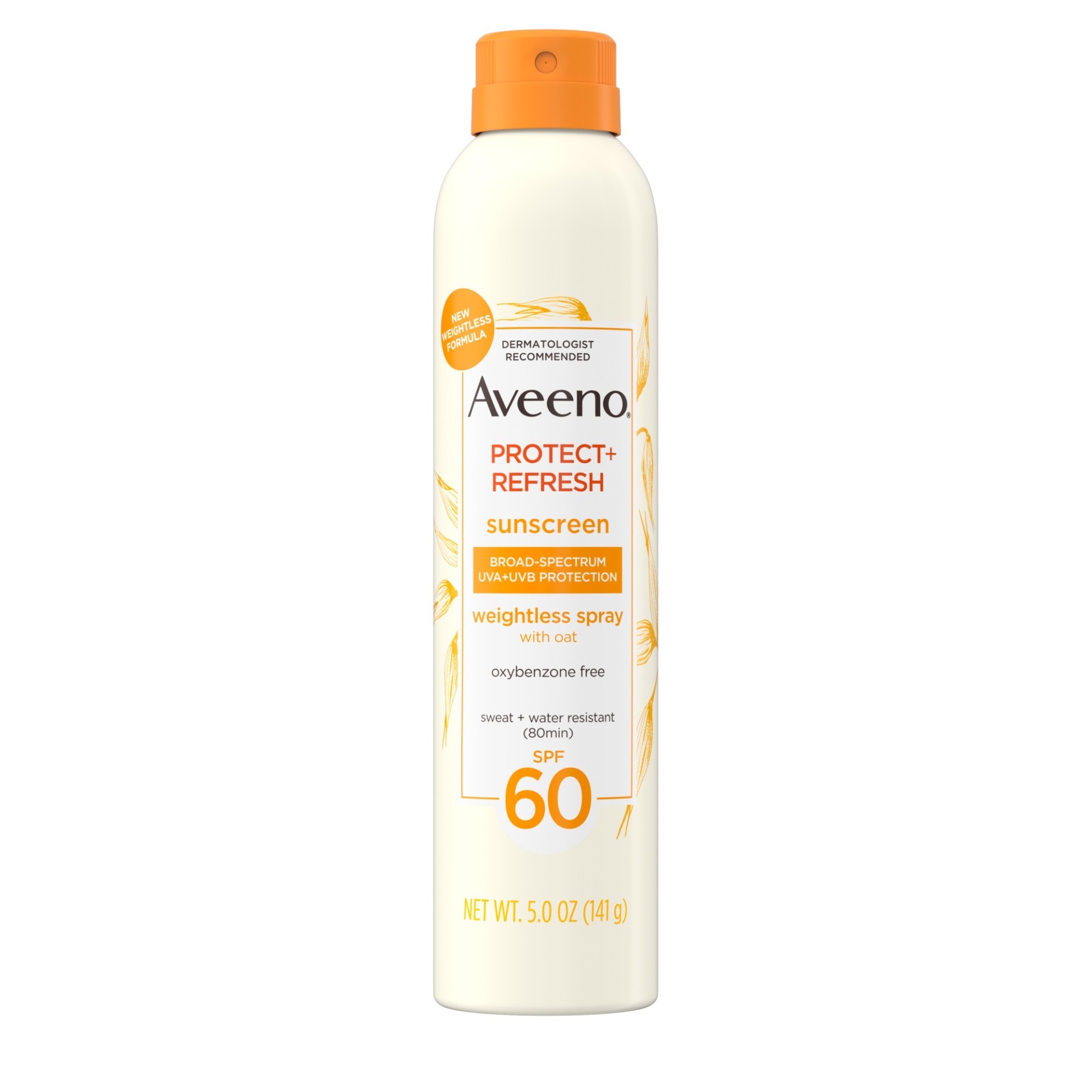 slide 1 of 1, Aveeno Protect + Refresh Weightless Spray Spf, 5 oz