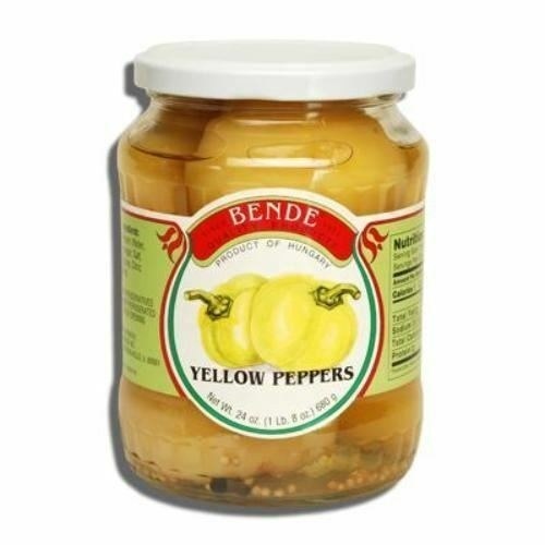 slide 1 of 1, Bende Hungarian Bende Yello Peppers - 23 oz, 23 oz