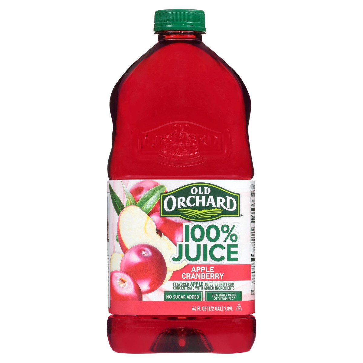 slide 1 of 4, Old Orchard Apple Cranberry Juice 100% - 64 fl oz, 64 fl oz