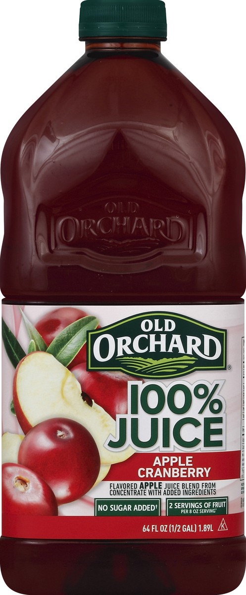 slide 4 of 4, Old Orchard Apple Cranberry Juice 100% - 64 fl oz, 64 fl oz