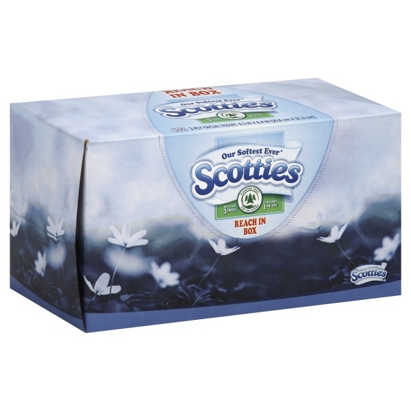 slide 1 of 6, Scotties Facial Tissue, 2-Ply, 250 ct