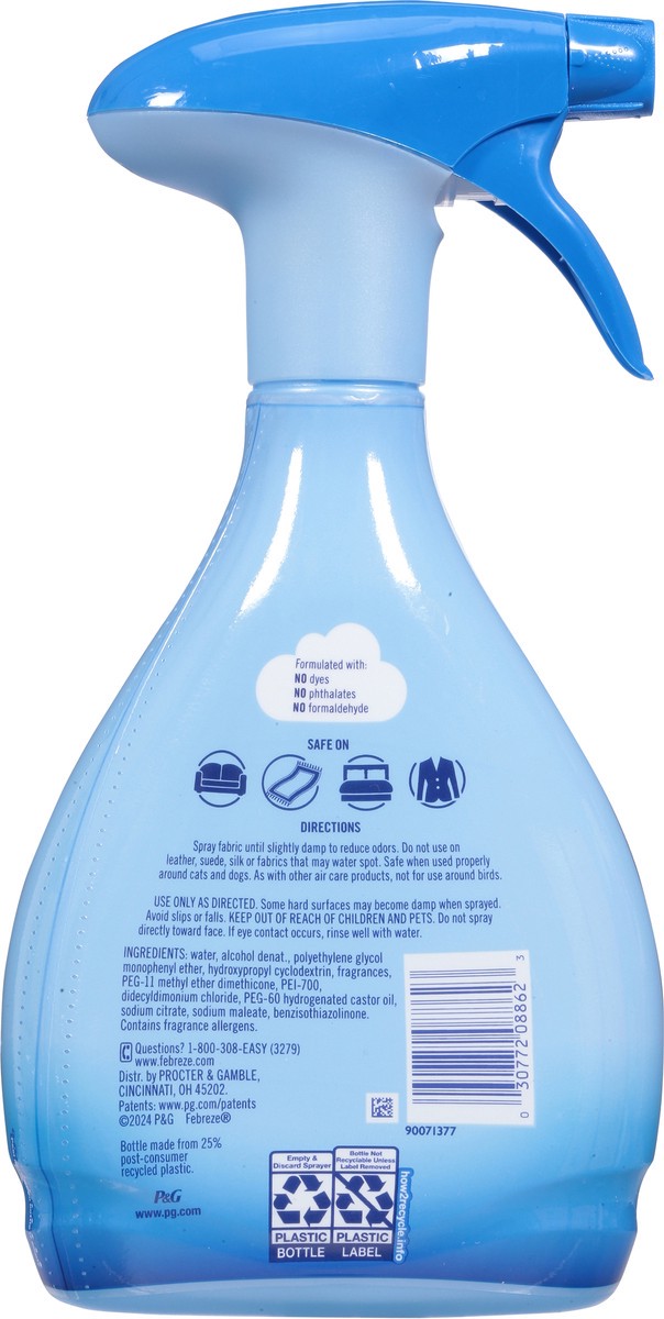 slide 5 of 12, Febreze Fabric Spray Air Freshener, Odor-Fighting Fabric Refresher, Extra Strength, 23.6 fl oz, 1.47 pt