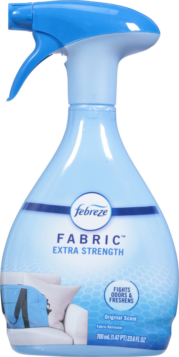 slide 2 of 12, Febreze Fabric Spray Air Freshener, Odor-Fighting Fabric Refresher, Extra Strength, 23.6 fl oz, 1.47 pt