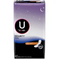 U By Kotex-Premium Security Maxi Pad, Overnight, Unscented