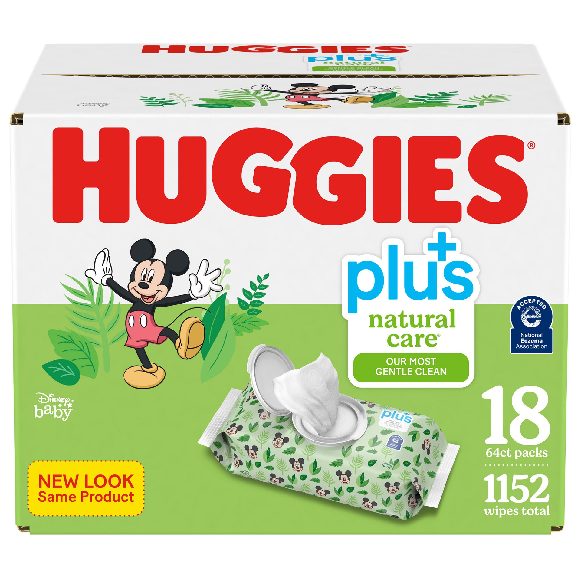 slide 1 of 1, Huggies Natural Care Plus Baby Wipes, 