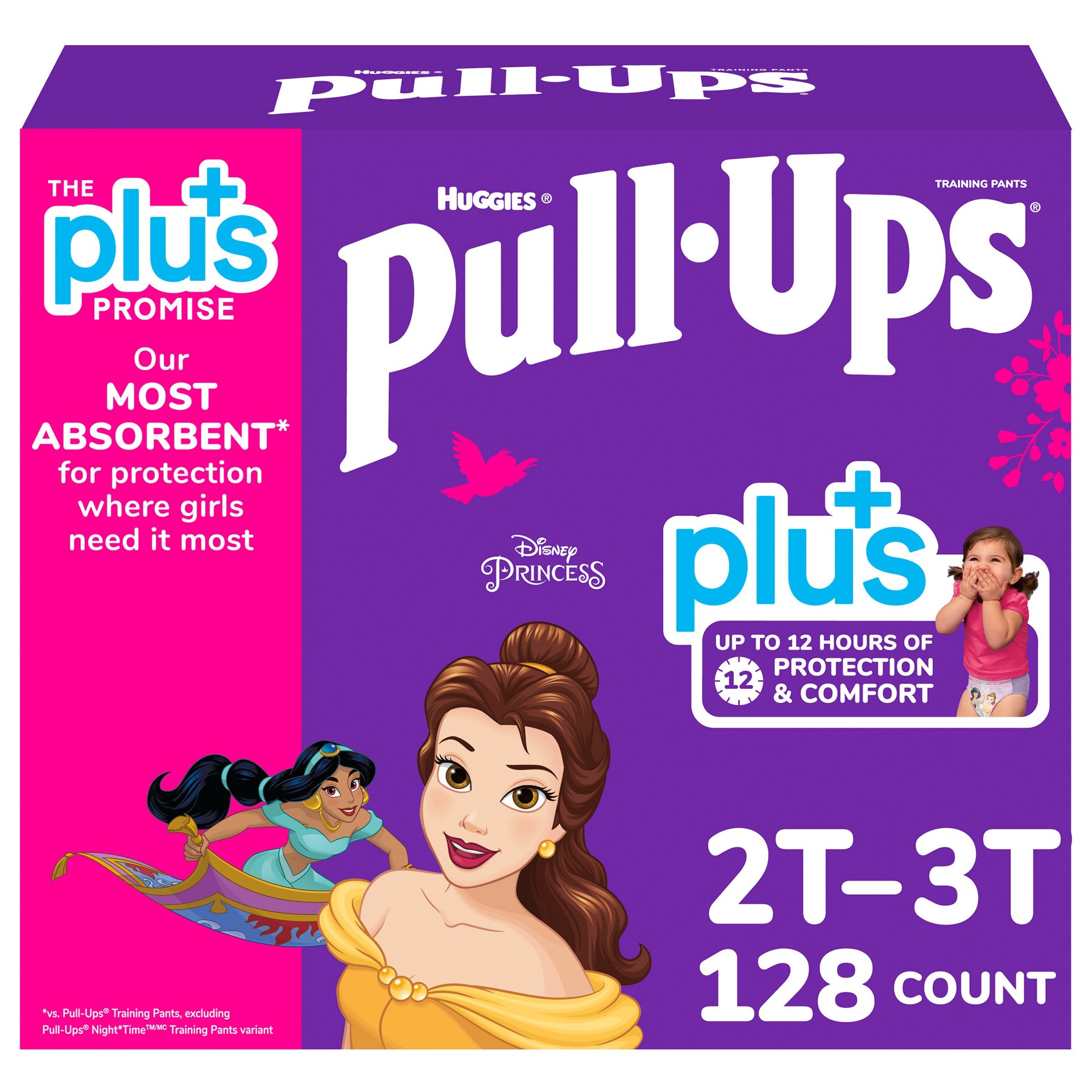 slide 1 of 1, Huggies Pull-Ups Plus Training Pants For Boys/Girls', 2T-3T, 