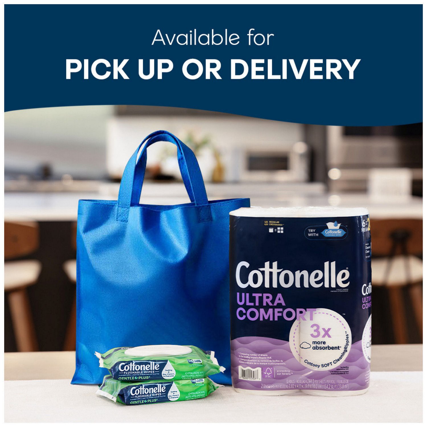 slide 2 of 9, Cottonelle Ultra Comfort Toilet Paper, Strong Toilet Tissue, 4 Mega Rolls (4 Mega Rolls = 16 Regular Rolls), 244 Sheets Per Roll, 4 ct