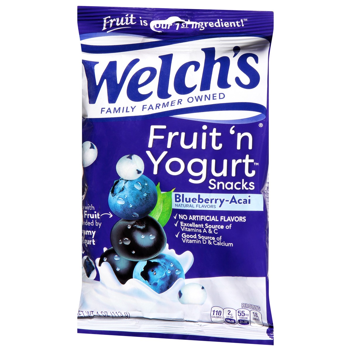 slide 3 of 11, Welch's Blueberry-Acai Fruit 'N Yogurt Snacks 4 Oz, 4 oz