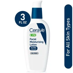 CeraVe PM Facial Moisturizing Lotion Night Cream, 3 fl oz