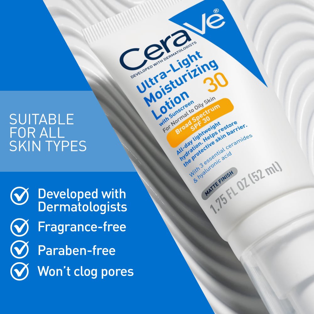 slide 6 of 6, Cerave Ultra Light Lotion Spf, 1.7 oz