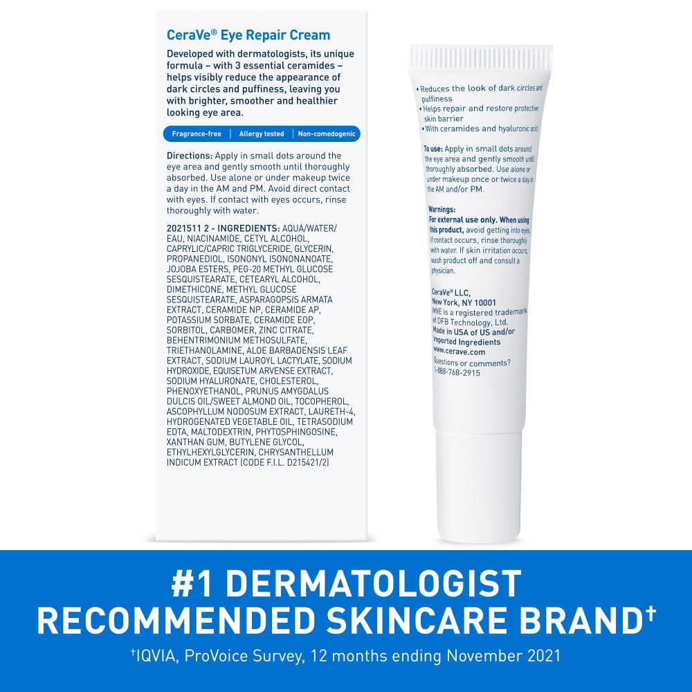 slide 6 of 6, CeraVe Anti-Aging Eye Repair Cream, 0.5 oz