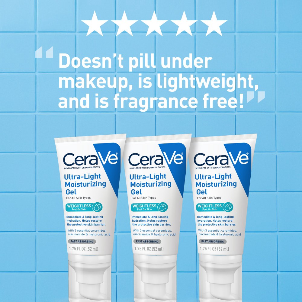 slide 4 of 6, Cerave Ultra Light Gel 1.75fz - 1.75 FZ, 1.75 fl oz