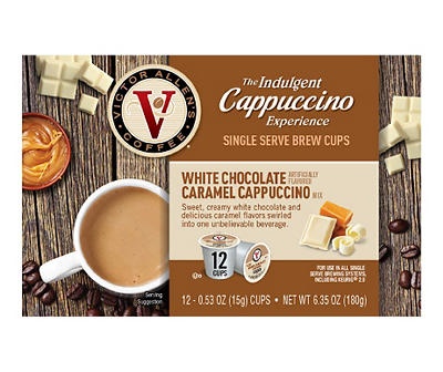 Victor Allen White Chocolate Caramel Cappuccino 12-Pack Single Serve ...