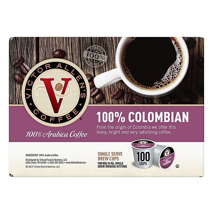 slide 3 of 3, Victor Allen 100% Colombian Coffee Pods for Single Serve Coffee Makers, 100 ct