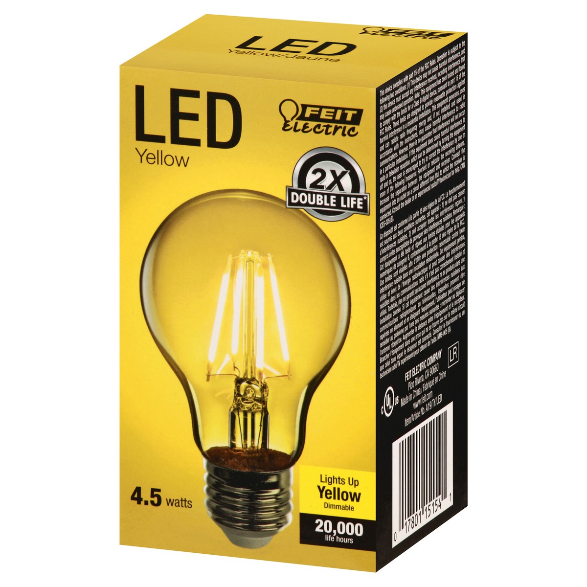 slide 7 of 11, Feit Electric LED 4.5 Watts Yellow Light Bulb 1 ea, 1 ct
