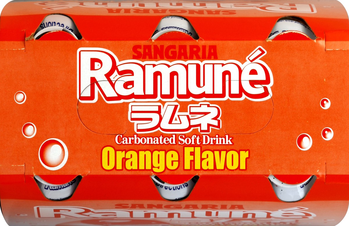 slide 2 of 4, Sangaria Orange Ramune, 6/6.76 oz