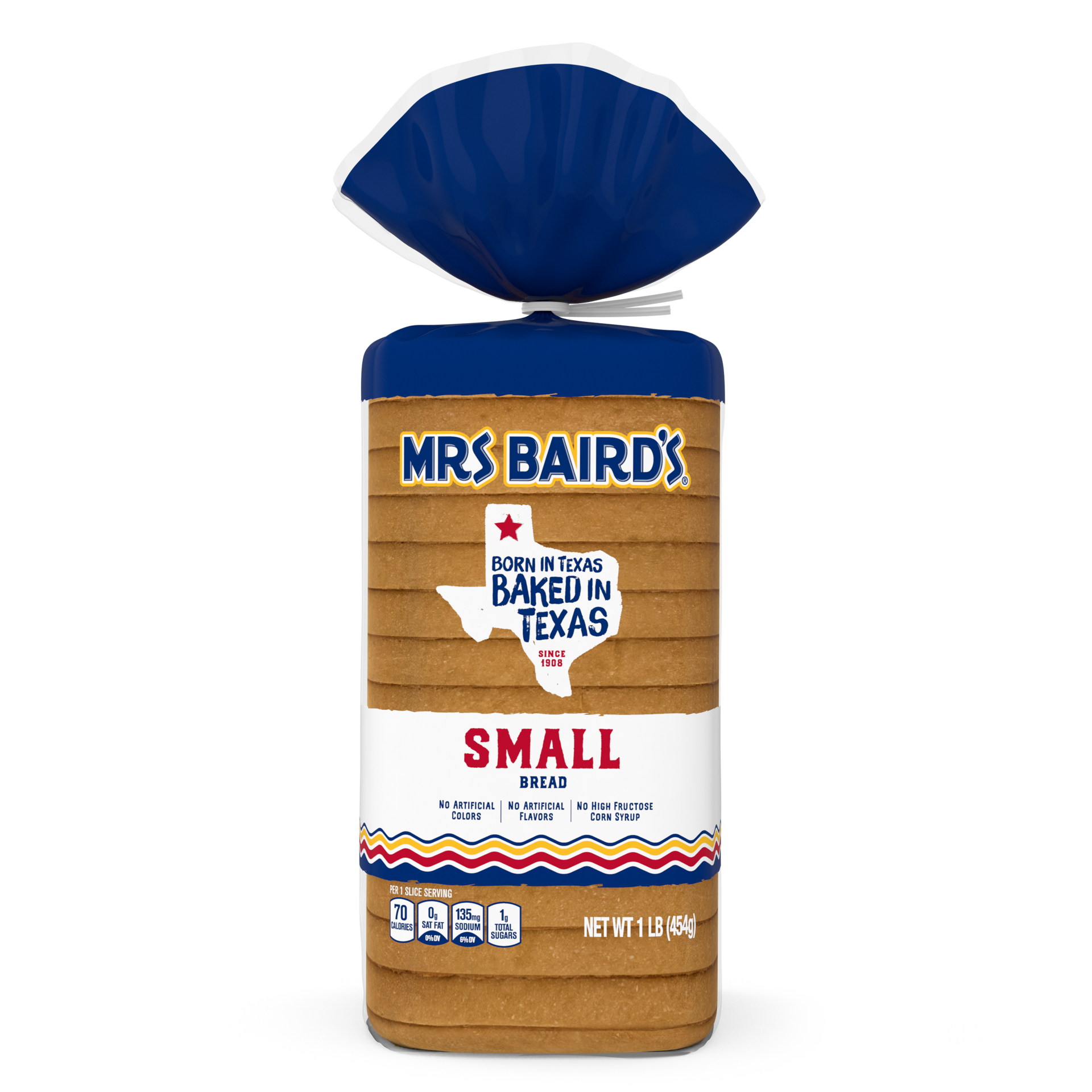 slide 1 of 9, Mrs. Baird's Small White Bread, 16 oz, White Bread, Bag, 16 oz