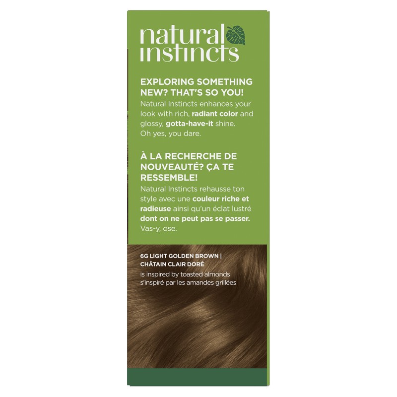slide 2 of 4, Natural Instincts Clairol Natural Instincts 6G Light Golden Brown Hair Color, 1 ct