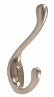 Hillman Heavy Duty Satin Nickel Coat/Hat Hook