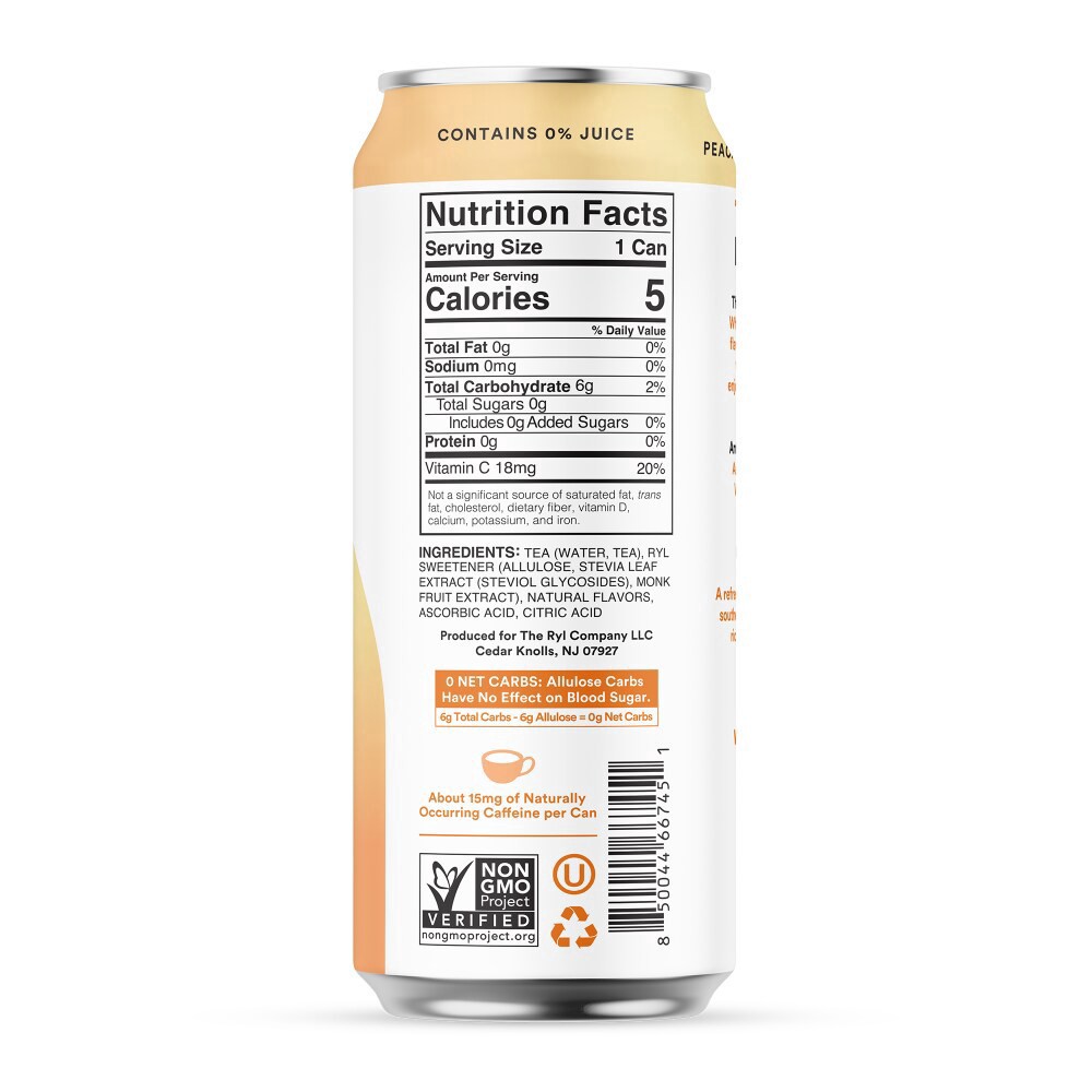 slide 2 of 4, The Ryl Co.™ Peaches & Cream Antioxidant Blend Iced Tea With Benefits, 16 fl oz