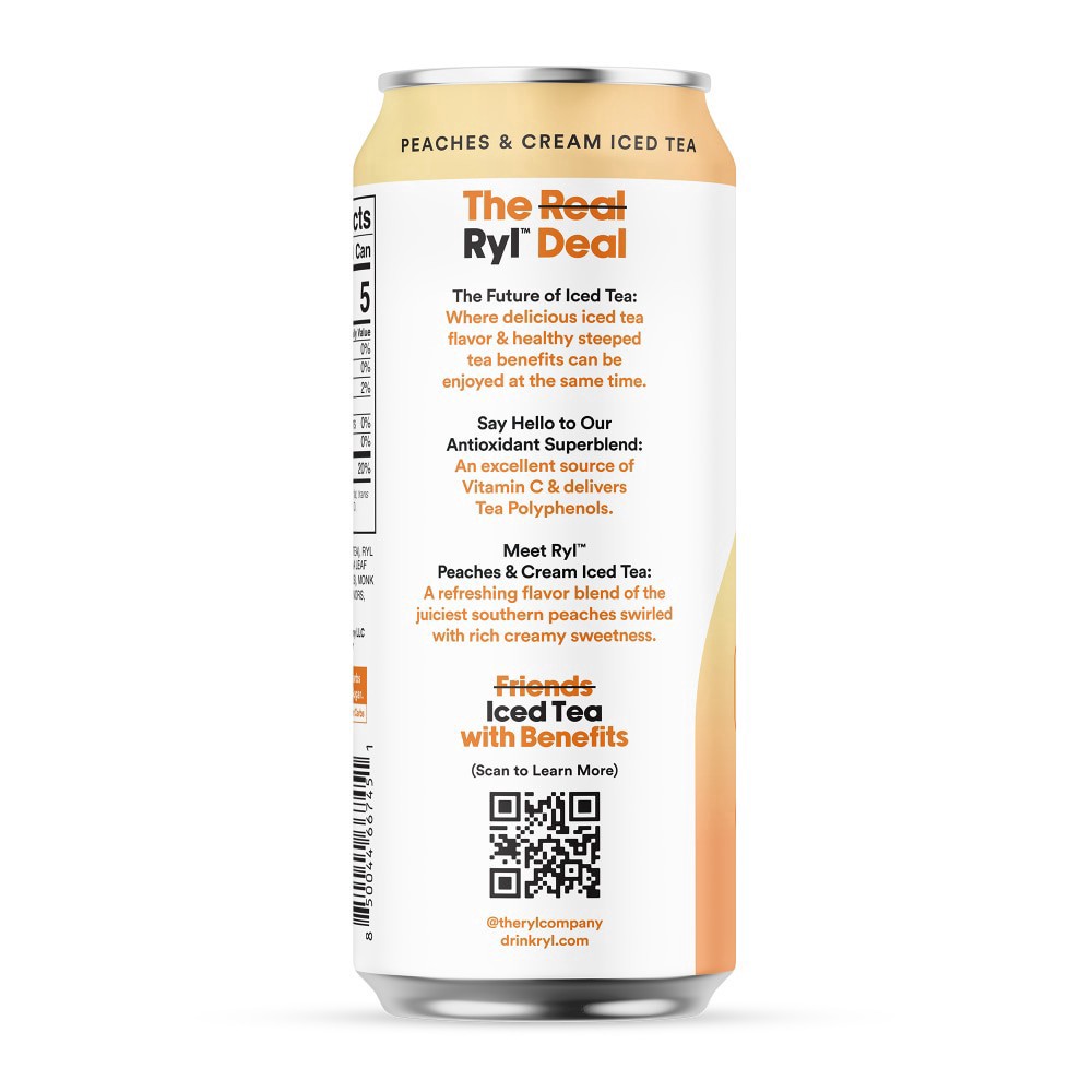 slide 3 of 4, The Ryl Co.™ Peaches & Cream Antioxidant Blend Iced Tea With Benefits, 16 fl oz