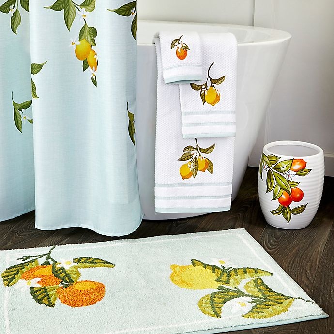 slide 3 of 4, Vern Yip by SKL Home Citrus Grove Hand Towel - Aqua, 1 ct