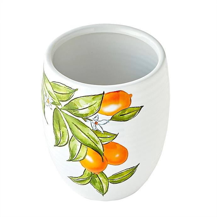 slide 5 of 6, Vern Yip by SKL Home Citrus Grove Wastebasket - White, 1 ct