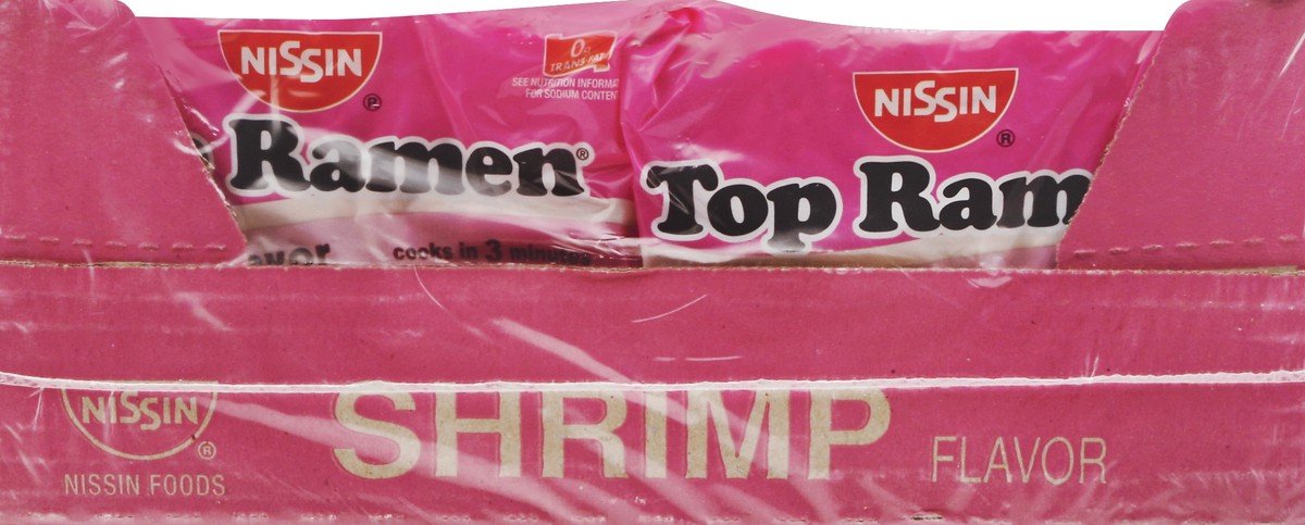 slide 4 of 4, Nissin Top Ramen Shrimp Flavor Ramen Noodle Soup 24 - 3 oz Packages, 24 ct