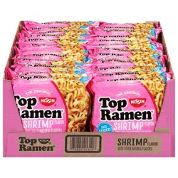 Top Ramen Shrimp Flavor Ramen Noodle Soup 24 - 3 oz Packages