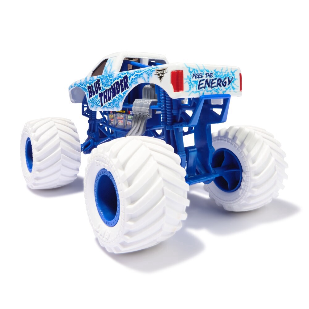 slide 5 of 5, Monster Jam Official Blue Thunder Monster Truck Collector 1:24 Scale Die-Cast Vehicle Toy, 1 ct