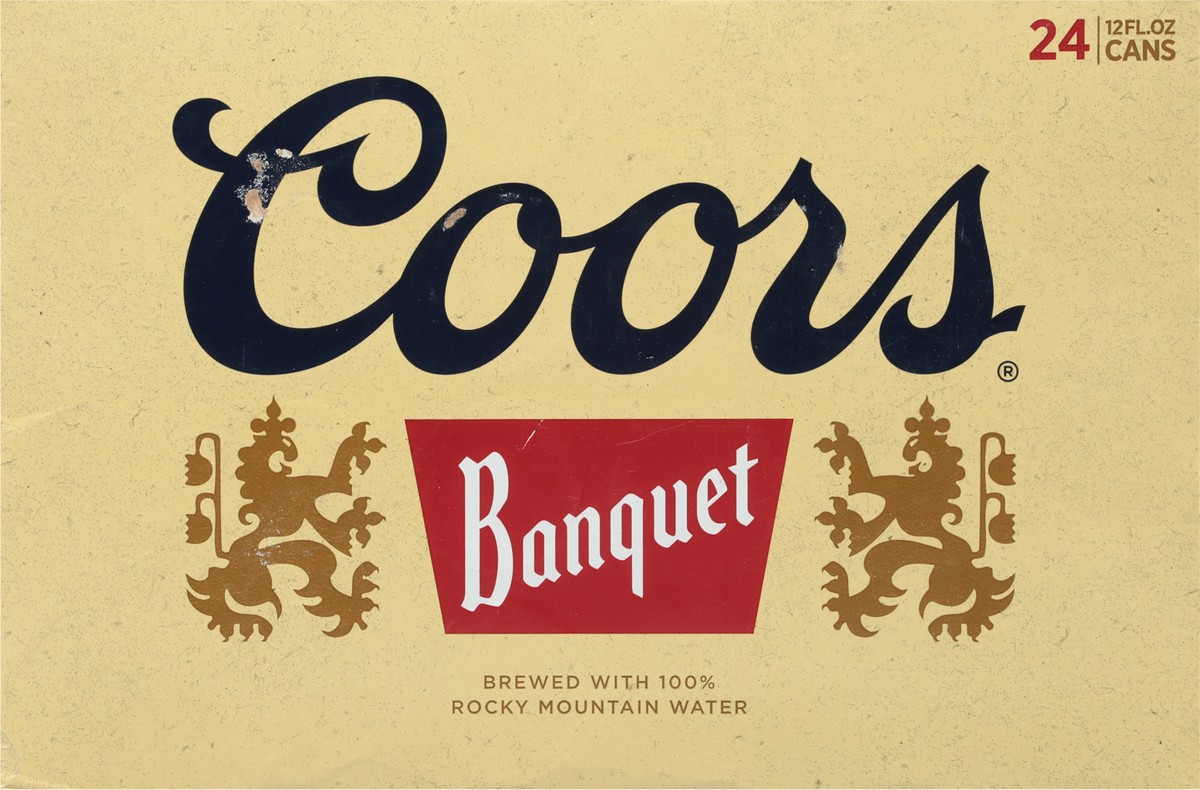 slide 7 of 9, Coors Banquet Beer 24 - 12 fl oz Cans, 24 ct; 12 oz
