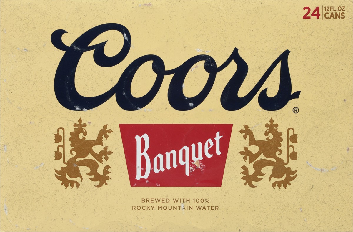 slide 5 of 9, Coors Banquet Beer 24 - 12 fl oz Cans, 24 ct; 12 oz