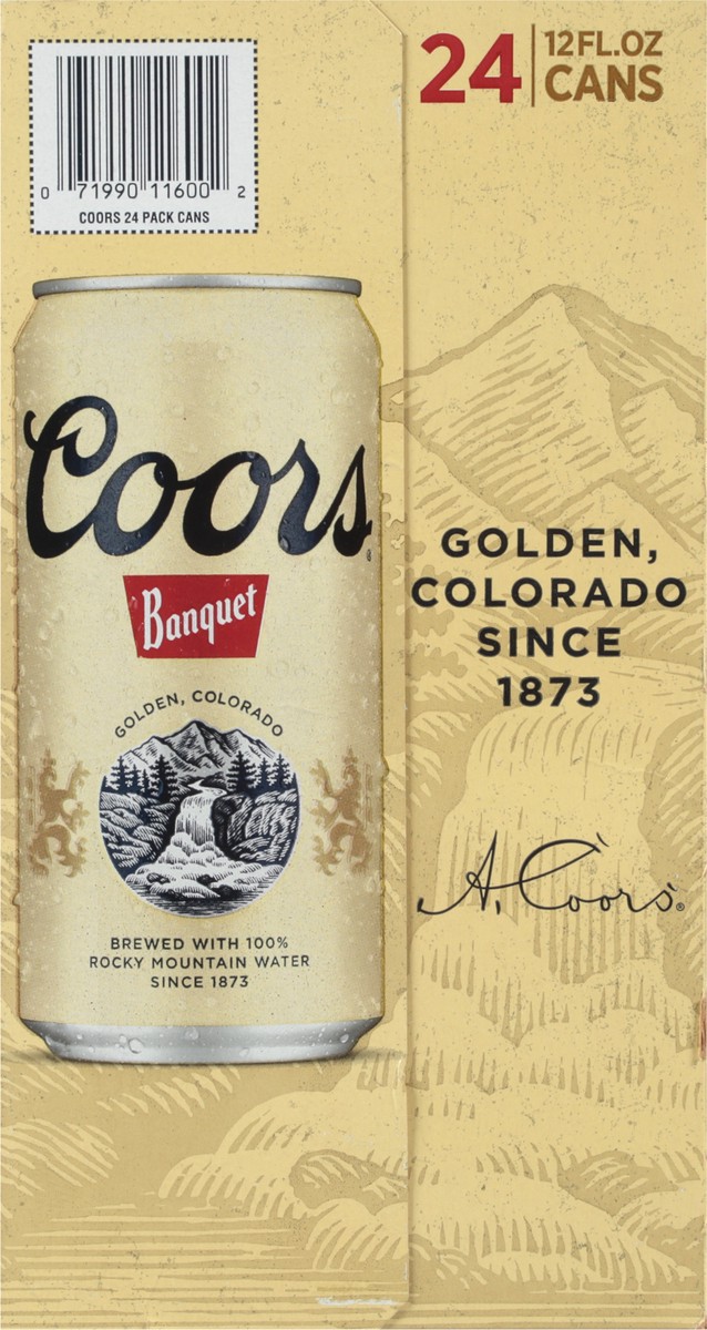 slide 7 of 9, Coors Banquet Beer 24 - 12 fl oz Cans, 24 ct; 12 oz