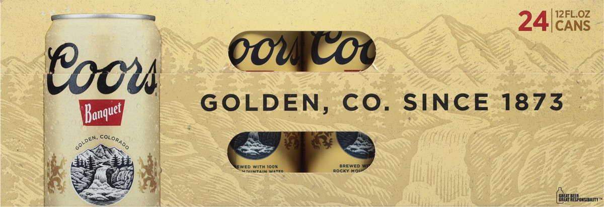 slide 2 of 9, Coors Banquet Beer 24 - 12 fl oz Cans, 24 ct; 12 oz